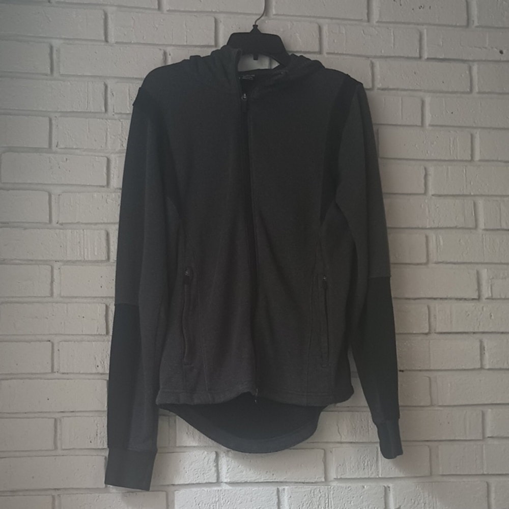 Jordan Black And Gray Men's Zip Up Hoodie Size Small